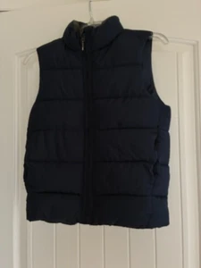 Preowned Gap Kids Size M Blue Lined Puffer Vest - Picture 1 of 2