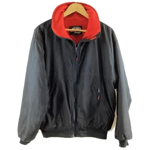 Vintage Musto Snug Navy Shell Blouson Red Fleece Lined Jacket UK M - Picture 1 of 7