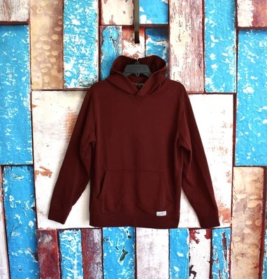 Men's Eddie Bauer Pullover Hoodie Sweatshirt Kangaroo Pocket MEDIUM Maroon - Image 1 of 4