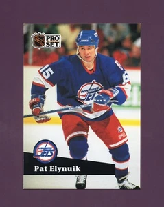 1991 Pro Set Pat Elynuik #262 French Set - Winnipeg Jets - Picture 1 of 2