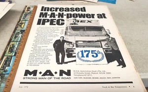 MAN TRUCKS 1972 anuncio de ventas australiano - Imagen 1 de 1