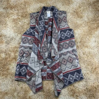 Cárdigan largo estampado suroeste talla grande de jeans tribales para mujer cálido multicolor Foto 1 de 4