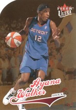 2004 Ultra WNBA Gold Medallion #77 Ayana Walker Detroit Shock
