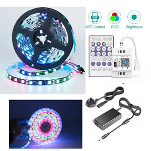 IC Dream Colour 24V 5050 RGB LED Streifen 5m 10m in einer Rolle wasserdicht Kit - Bild 1 von 18