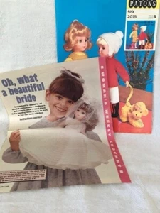 Patons Dolls Clothes Knitting Pattern 2015 + Pullout pattern for a Bride's Dress - Picture 1 of 2
