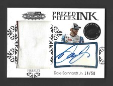 2012 Press Pass Showcase Prized Pieces Ink #PPI-DE DALE EARNHARDT, JR. Raw /50