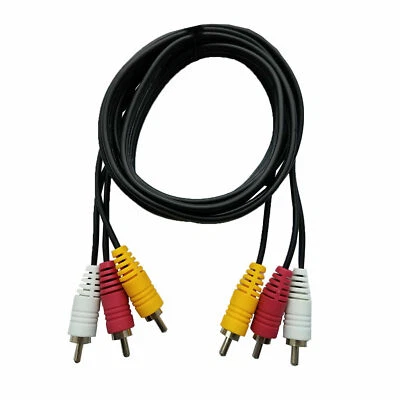 3 RCA Male to 3 RCA Male Stereo Audio Video Cable Composite AV Cable for TV DVD  - Image 1 of 4