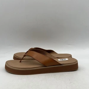 Old Navy Women's Shoes Brown Slides Thong Comfort Flip Flop Sandal Size 8 - Picture 1 of 4