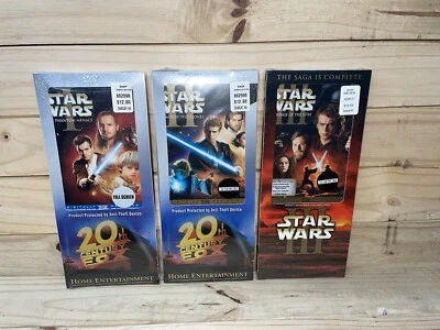 2-disc DVDs Star Wars Prequel trilogy Episode I, II,  And III New Long Box!! - Image 1 of 4