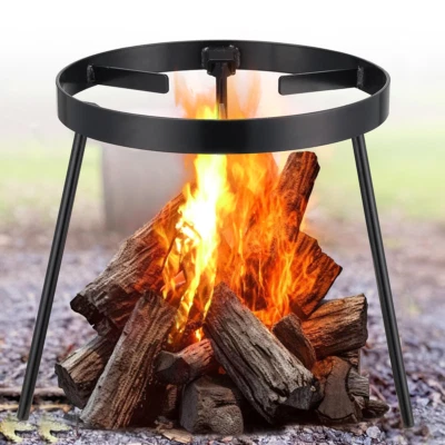 NICECHO For Portable Cooking firepit cookware grill pan wok Outdoor Steel Campfir Tripod