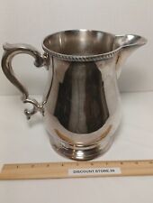 Vintage Pitcher Poole Silver Co Pattern 1305 Silver Plated EPCA