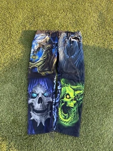 Y2K Jeans AOP Skulls 34 X 32 - Picture 1 of 15