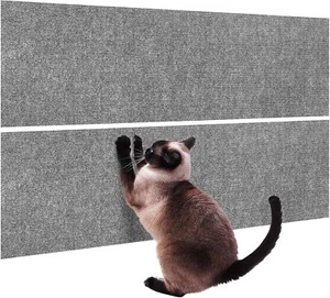 2pcs Cat Scratching Mats 30x100cm Self-Adhesive Furniture Protector Gray - Picture 1 of 9
