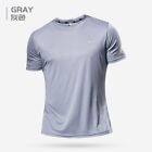 Men Short Sleeve Sport T Shirt Polyester Running Workout Training Tees Hot Us