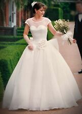 💟 Alfred Sung Wedding Dress Size 8 RETAIL $2500~50% OFF ~ Excellent Condition