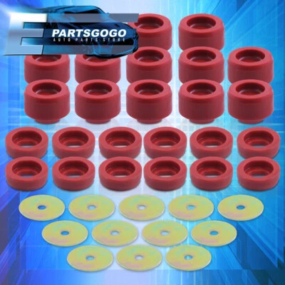 For 00-06 Chevy Suburban Tahoe / GMC Yukon 1500 Body Mount Bushing Kit Red 24PCS Foto 1 de 4