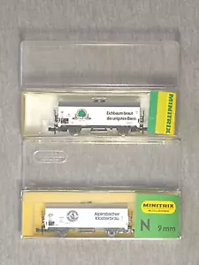 Minitrix N Refrigerated Beer Wagons 13270 & 51323900 - Set of 2 Boxed ~ TS - Picture 1 of 8