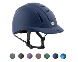 IRH Equi-Pro Helmet w/Matching Visor, DFS & Nylon Harness - Var. Colors & Sizes - Picture 1 of 15