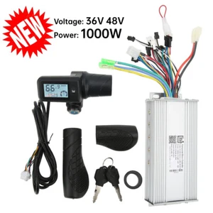 Regolatore motore brushless 36V/48V1000W EBike e kit impugnatura acceleratore pannello LCD 805 - Foto 1 di 12