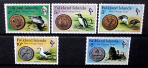 FALKLAND ISLANDS 1975 New Coinage: Wild Life Birds Fish. Set of 5. MNH SG316/320 - Picture 1 of 2