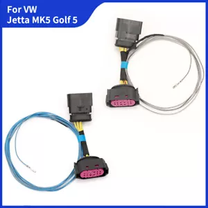OEM HID Xenon Headlight 10 to 12 Pins Connector Adapter Cable For VW Golf 5 MK5 - Picture 1 of 6