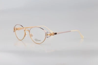 Diva 5040 8, Vintage Años 90 Victoriano Estrás Ovalado Gafas Marcos Mujer Nuevo de Lote Antiguo Foto 1 de 4