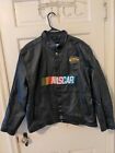 NASCAR Jacket Leather Black Chase Authentics Nextel Cup Series Men's Size Medium
