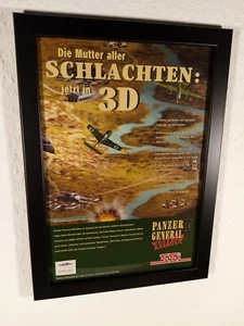 Panzer general 4 IV ssi pc Werbeblatt Gerahmt Poster Ad Page framed Werbung - Bild 1 von 2