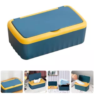 Wet Tissue Box Wipe Containers Refillable Tissues Boxes Office Travel - Picture 1 of 12