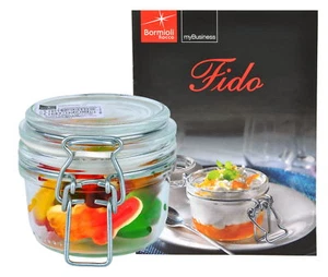 Einmachglas Bügelverschluss Fido 0,125L 125ml Vorratsglas + Rezeptheft - Bild 1 von 4