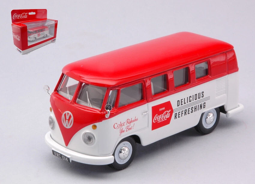 Modellino auto Corgi VW T1 T2 samba BUS COCA COLA commerciali pubblicitari - Immagine 1 di 1