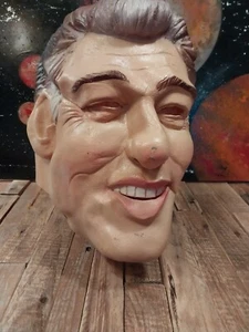 Vintage Halloween Mask Bill Clinton Vinyl Mask Cesar 1992 - - Picture 1 of 15