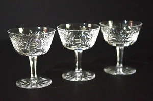 Vintage WATERFORD Clare RARE COCKTAIL STEMS Set of 3 Chipped! Cheap! RARE - Picture 1 of 6