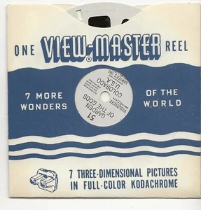 51 Garden of the Gods Colorado 1949 View-master Reel  - Picture 1 of 3