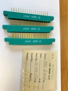 3pcs Mil Spec 81 6036 3407 Old Card Edge Connectors Scrap Gold Recovery - Picture 1 of 2