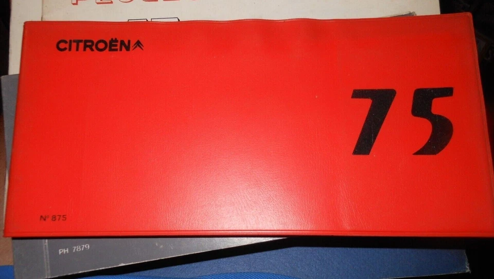 LIBRETTO USO E MANUTENZIONE PRONTUARIO VEICOLI CITROEN 1975 - Immagine 1 di 1