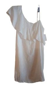 1.State Women's One Shoulder Ruffled Pullover Top Size 6 with Tag (17" W X 34"L) - Picture 1 of 7