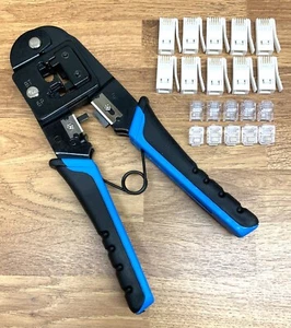 BT431a BT631a RJ11 RJ12 Crimping Tool Telephone Plug Crimper and 10x431a 10xRJ11 - Picture 1 of 6