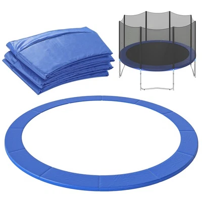 HOMCOM Copertura Protezione Trampolino Elastico in Plastica, Multicolore, Ø366cm - Immagine 1 di 4