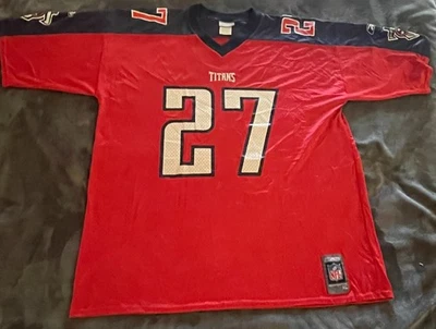 Camiseta de fútbol americano Reebok Eddie George #27 Tennessee Titans NFL talla XL Foto 1 de 4