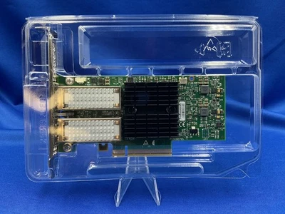 CX324A DELL Mellanox CONNECTX-3 40GBE Dual Port QSFP+ Network Card BOTH BRACKETs - Image 1 of 4