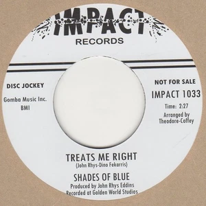 Shades Of Blue Treats Me Right Inferno DEMO (blue vinyl) Soul Northern Motown - Bild 1 von 1