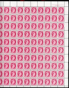 CANADA 1954 MINT NH SHEET UPPER RIGHT PLATE 1 #339, ELIZABETH WILDING PORTRAIT ! - Foto 1 di 2