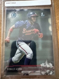 2017 Bowman - Chrome Prospects Ronald Acuña Jr. #BCP127 (RC) - Picture 1 of 2