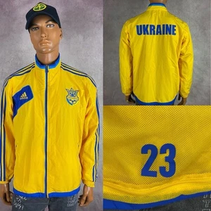 Adidas Ukraine 2012 National Team Yellow Blue Football №23 Goryainov Jacket L - Picture 1 of 11