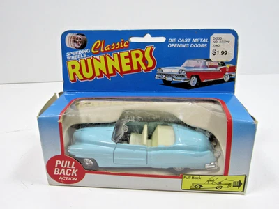 Vintage Classic Runners Blue Cadillac  1/43 Pull Back Action New In Box #MC5 - Image 1 of 4