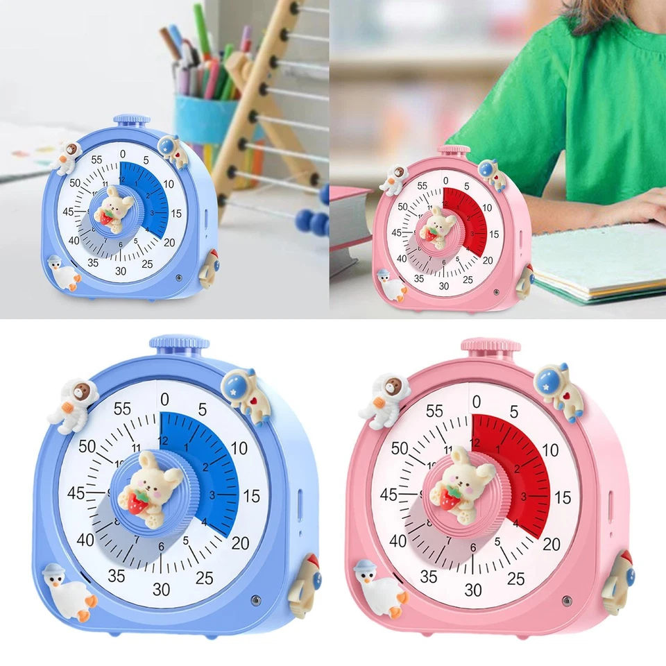 Visual Timer 60 Mins/12 H Timer Cooking Timer Analog Silent Kitchen Timer for - Image 1 of 1