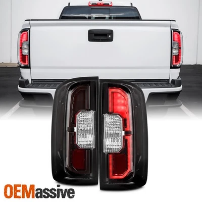 Par de luces traseras LED negras de humo para GMC Canyon/Chevy Colorado 2015-2022 Foto 1 de 4