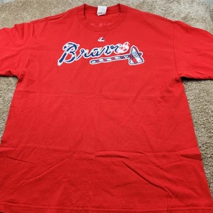 T-shirt Jason Heyward #22 Atlanta Braves Red Majestic XL DESIGN USA - Photo 1 sur 6