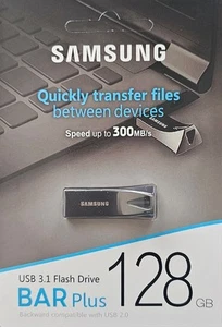 Samsung 128GB USB 3.1 Bar Plus Flash Memory Drive Stick 300MB/s - Bild 1 von 2